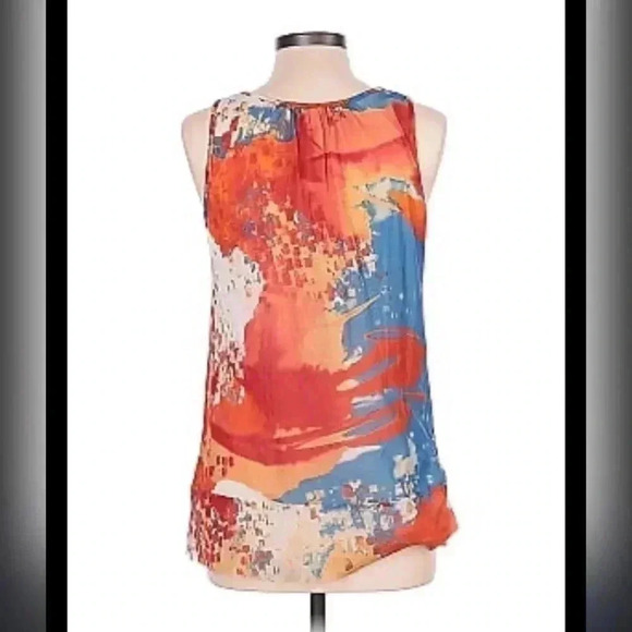 ANTHROPOLOGIE Weston Wear Visual Language Artsy Tank New With Tag - Picture 2 of 5